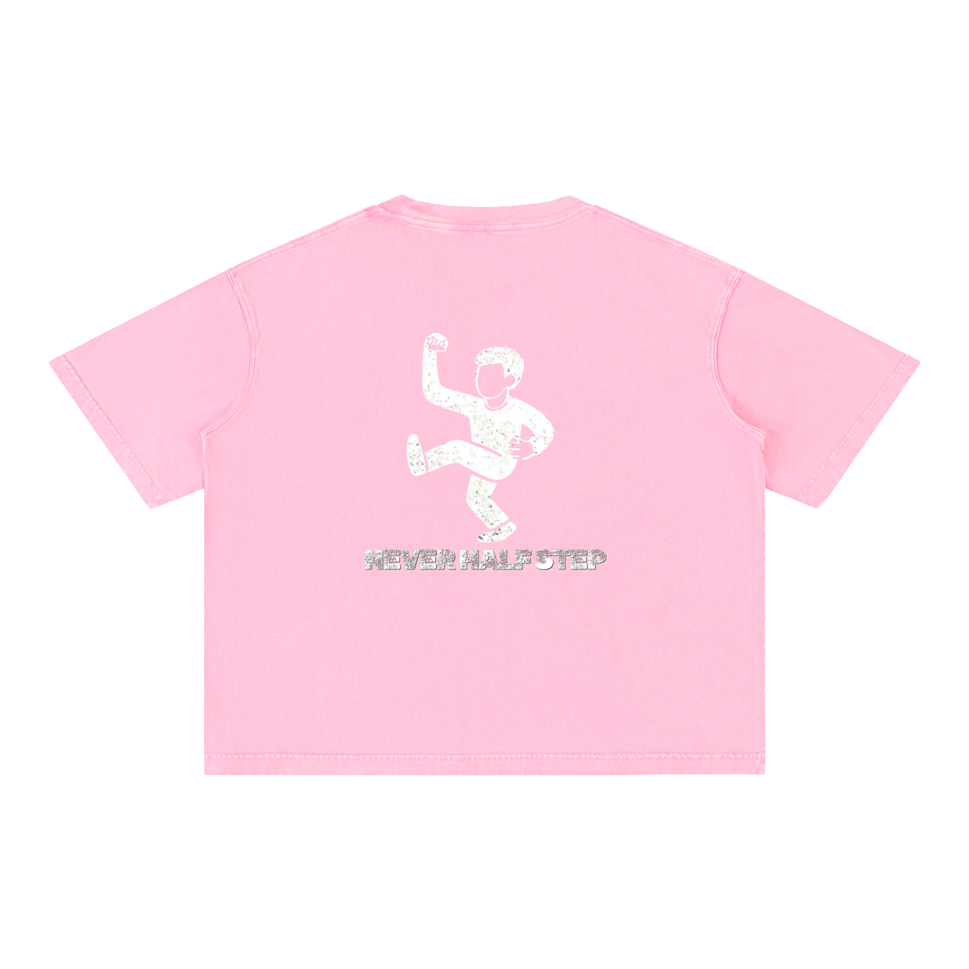 Empty State 'Never Half Step' Mineral Wash Boxy Cotton T-Shirt