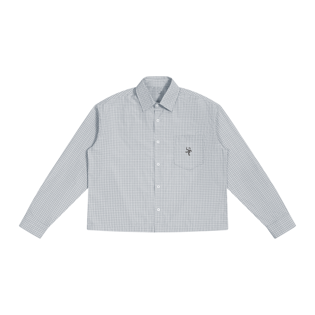 Empty State Unisex Boxy Plaid Long Sleeve Shirt