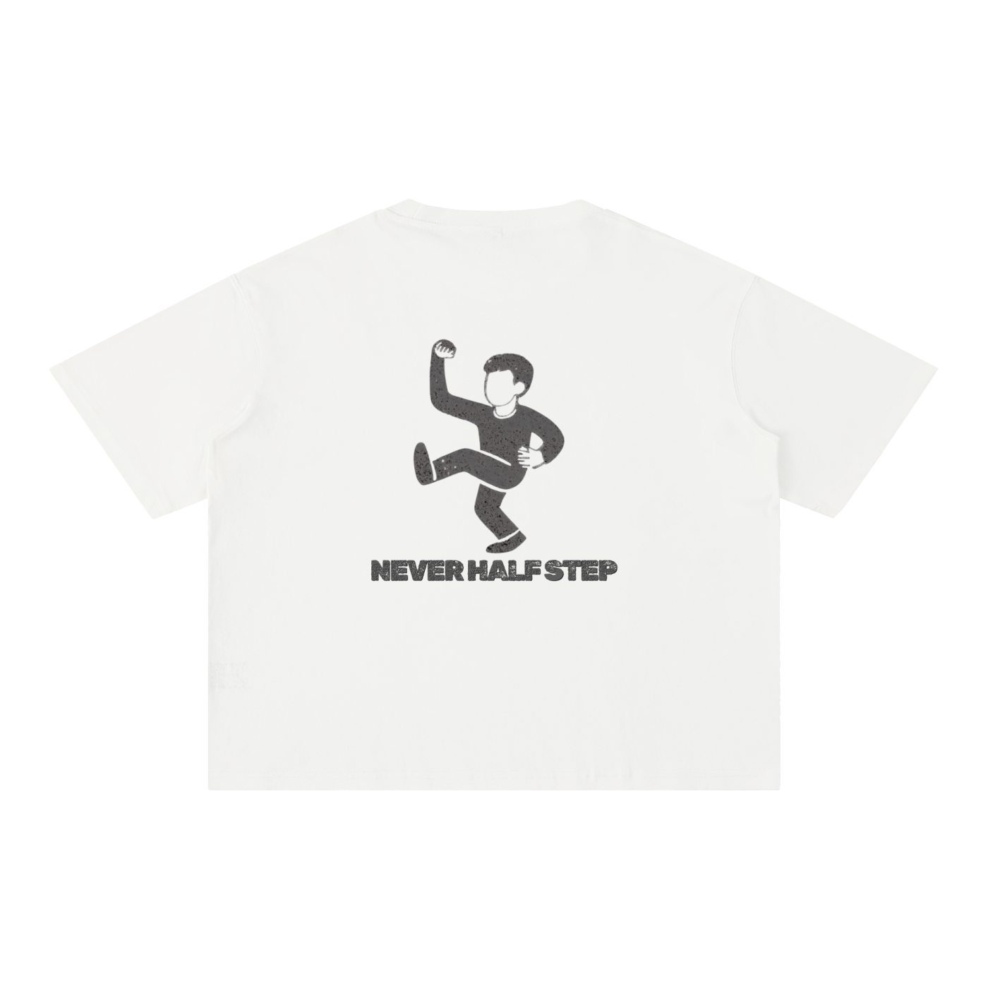 Empty State 'Never Half Step' Mineral Wash Boxy Cotton T-Shirt