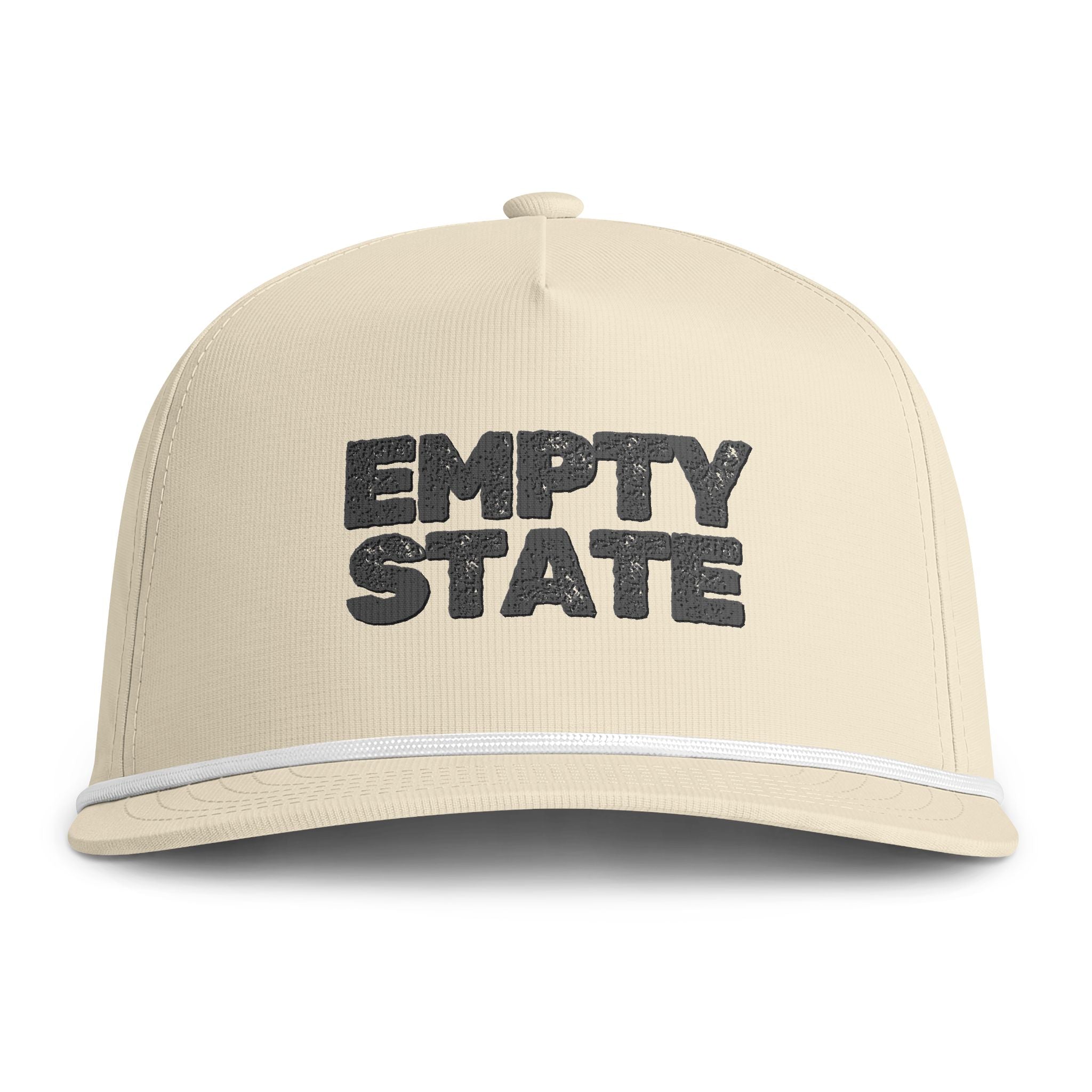 Empty State embroidered cap | Rope bill hat, distressed sunwashed look
