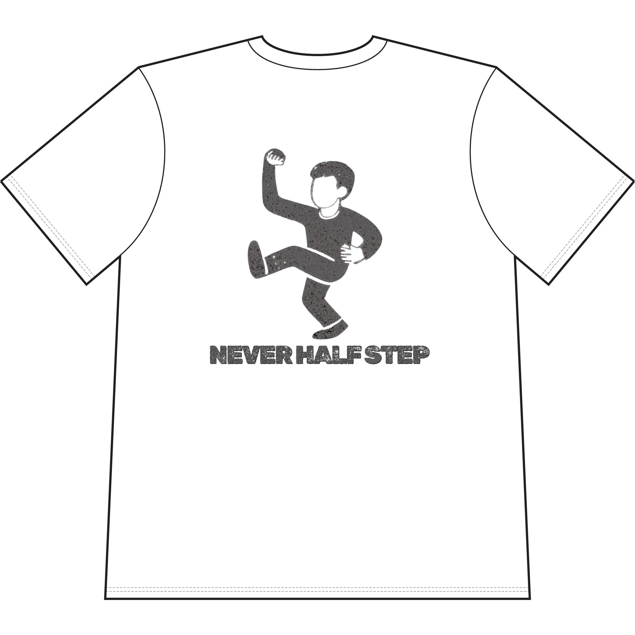 Empty State 'Never Half Step' Oversized T-Shirt | Garment-Dyed Vintage Streetwear
