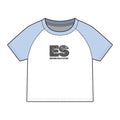 ES 'Never Half Step' Raglan Baby Tee | Women's Micro Rib Tee