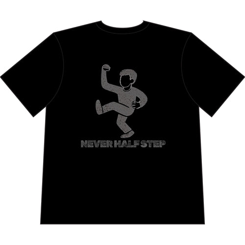 Empty State 'Never Half Step' Cropped T-Shirt | Garment-Dyed Vintage Streetwear
