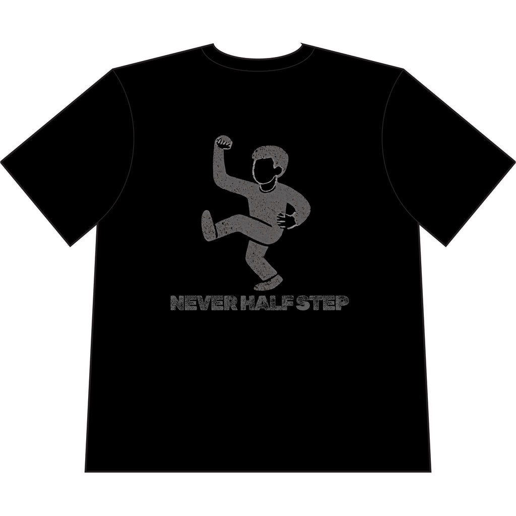 Empty State 'Never Half Step' Cropped T-Shirt | Garment-Dyed Vintage Streetwear