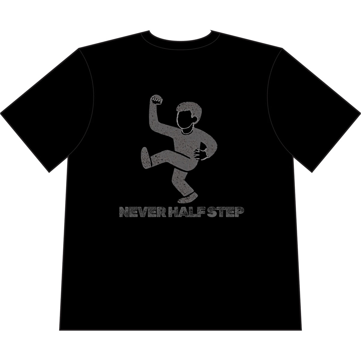Empty State 'Never Half Step' Cropped T-Shirt | Garment-Dyed Vintage Streetwear