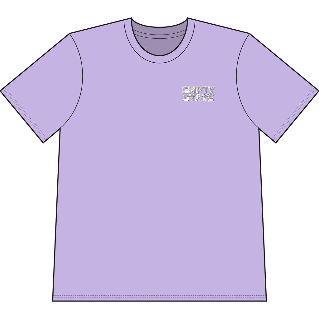 Never Half Step Character T-Shirt | Empty State Chest Logo