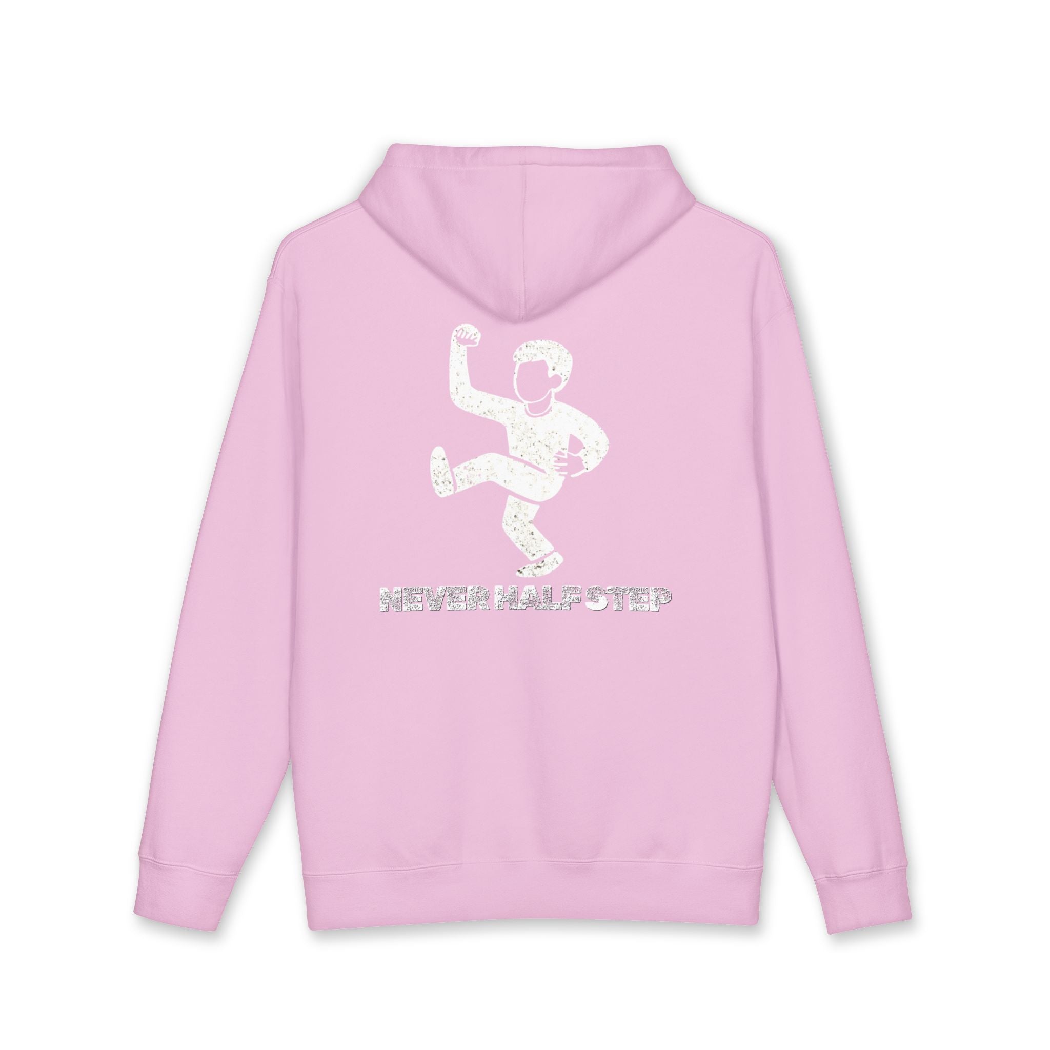 Empty State 'Never Half Step' Hoodie | Distressed Text Graphic Hoodie