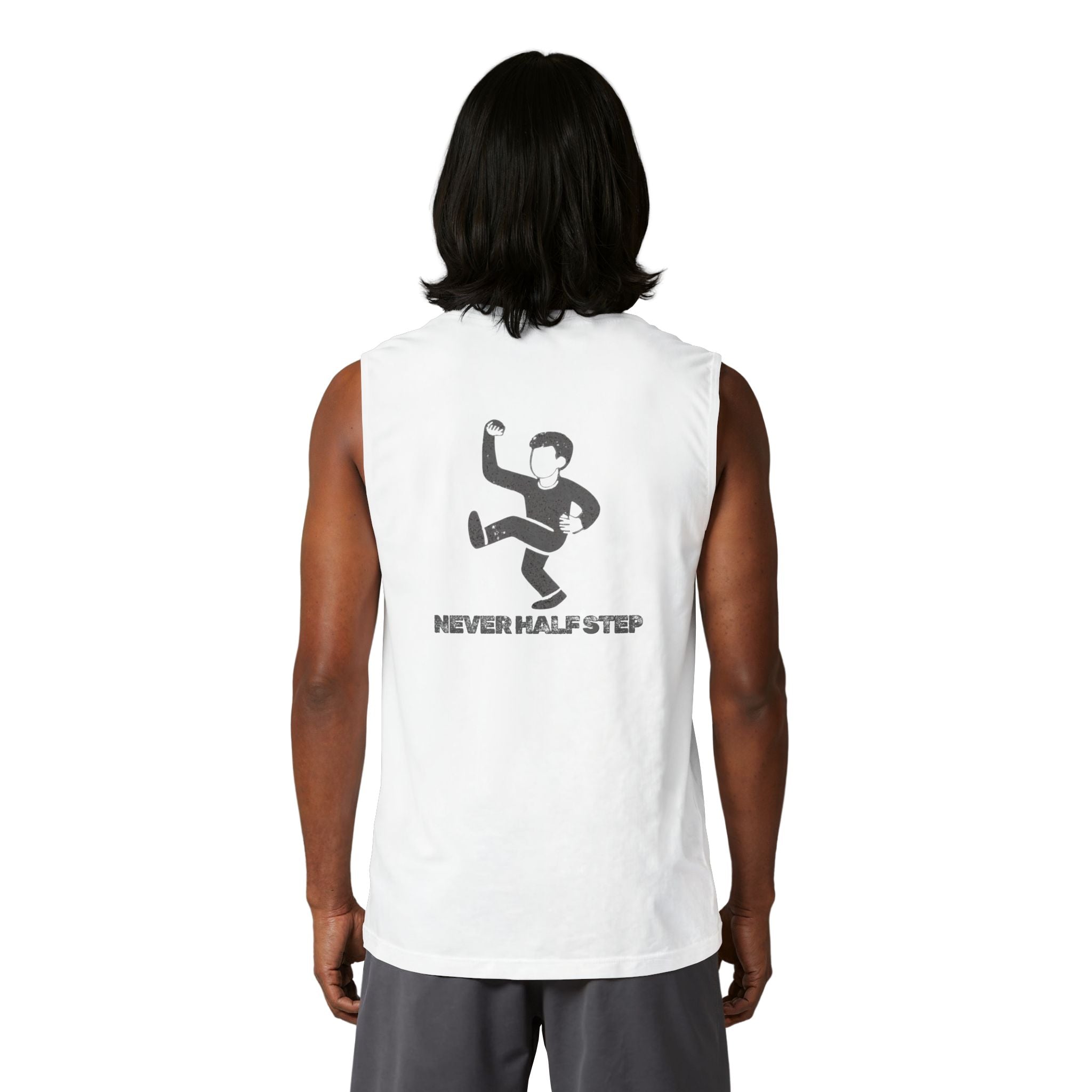 Empty State 'Never Half Step' Muscle Tank | Graphic Athletic Tank Top