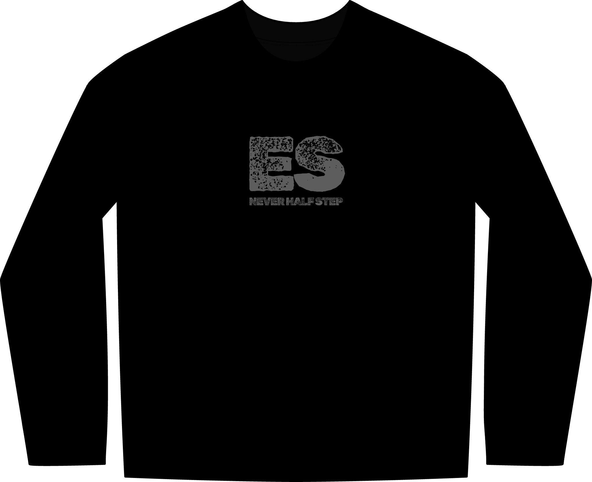 ES 'Never Half-Step' Long Sleeve Tee | Garment-Dyed Vintage Streetwear