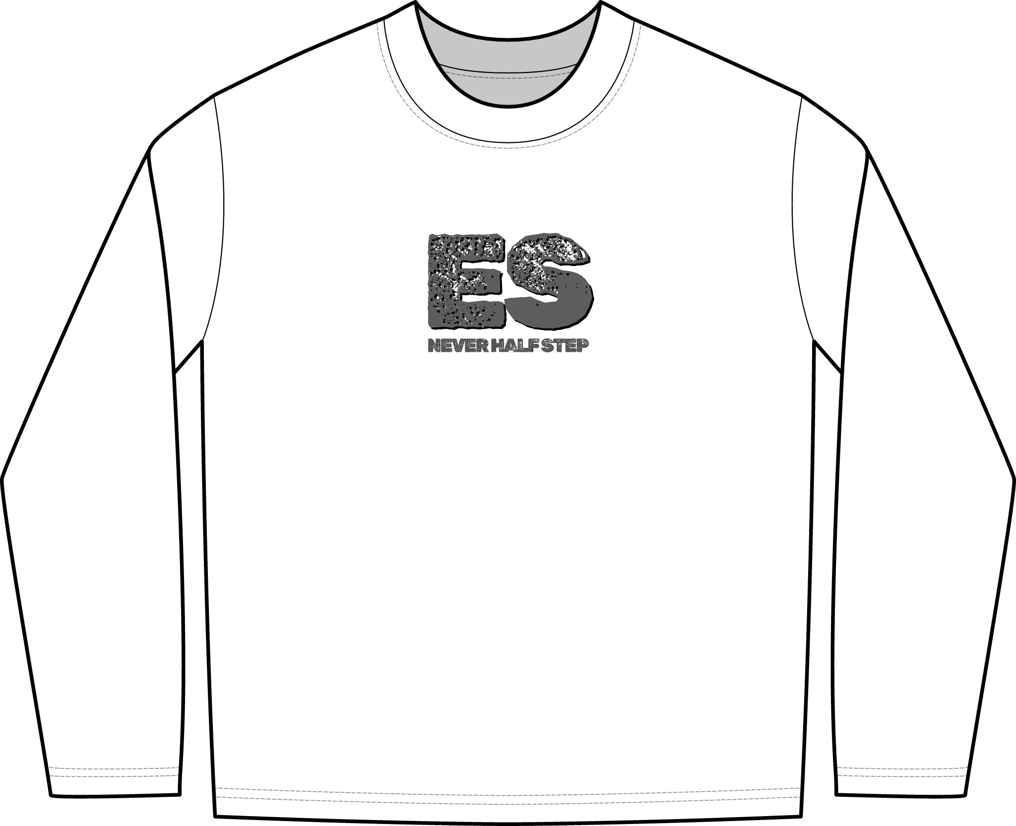 ES 'Never Half-Step' Long Sleeve Tee | Garment-Dyed Vintage Streetwear