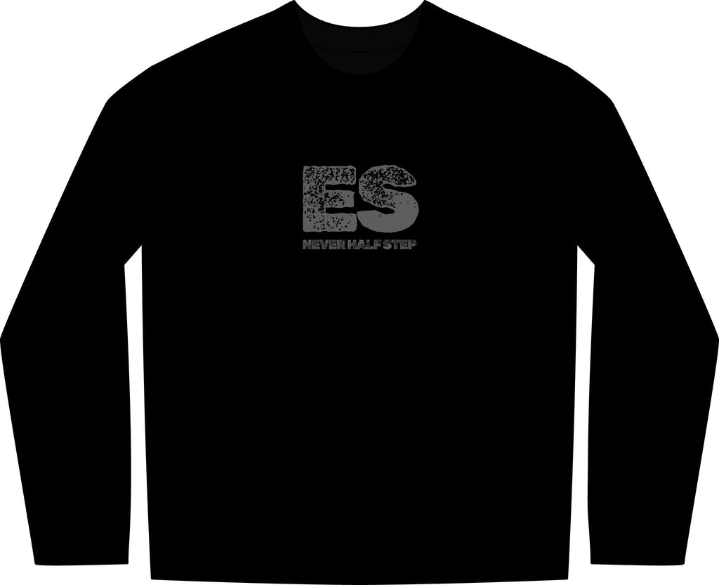 ES 'Never Half-Step' Long Sleeve Tee | Garment-Dyed Vintage Streetwear