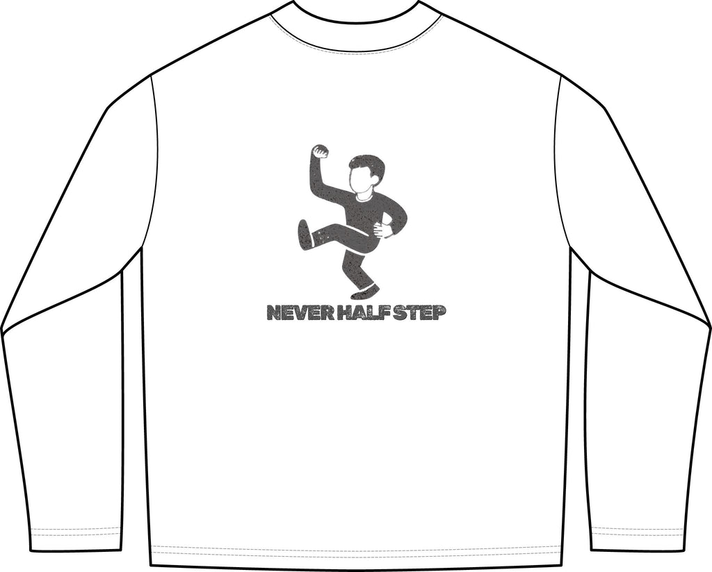Empty State 'Never Half Step' Long Sleeve Tee | Garment-Dyed Vintage Streetwear