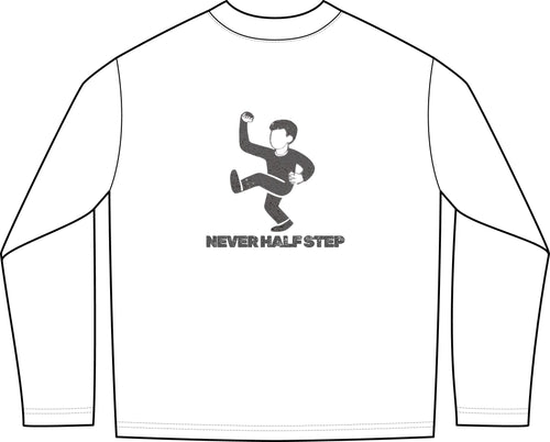 Empty State 'Never Half Step' Long Sleeve Tee | Garment-Dyed Vintage Streetwear