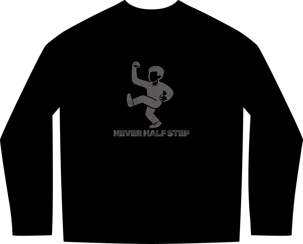 Empty State 'Never Half Step' Long Sleeve Tee | Garment-Dyed Vintage Streetwear