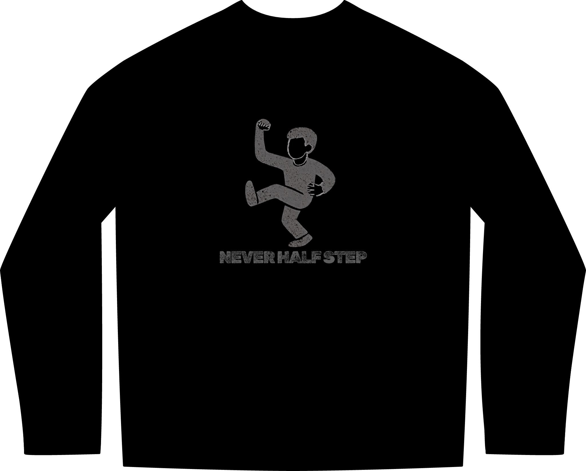 Empty State 'Never Half Step' Long Sleeve Tee | Garment-Dyed Vintage Streetwear