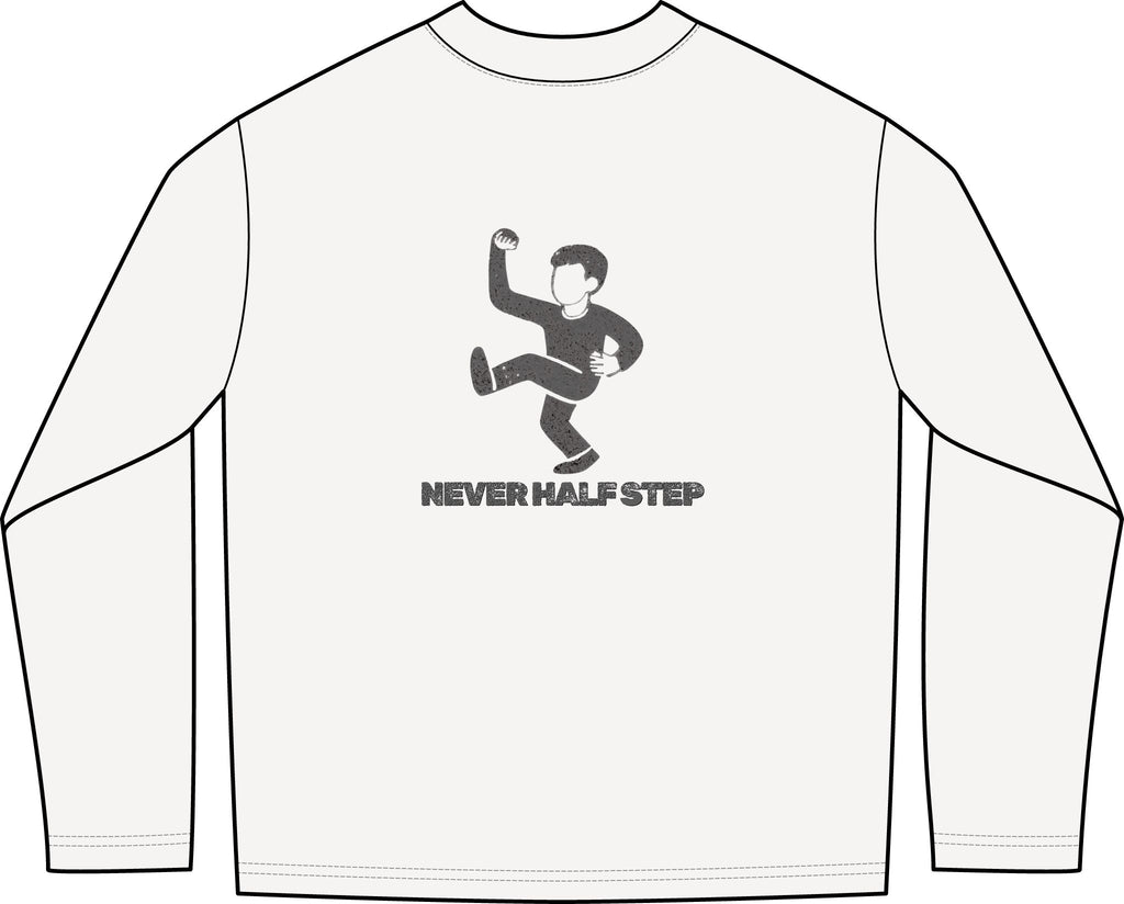 Empty State 'Never Half Step' Long Sleeve Tee | Garment-Dyed Vintage Streetwear