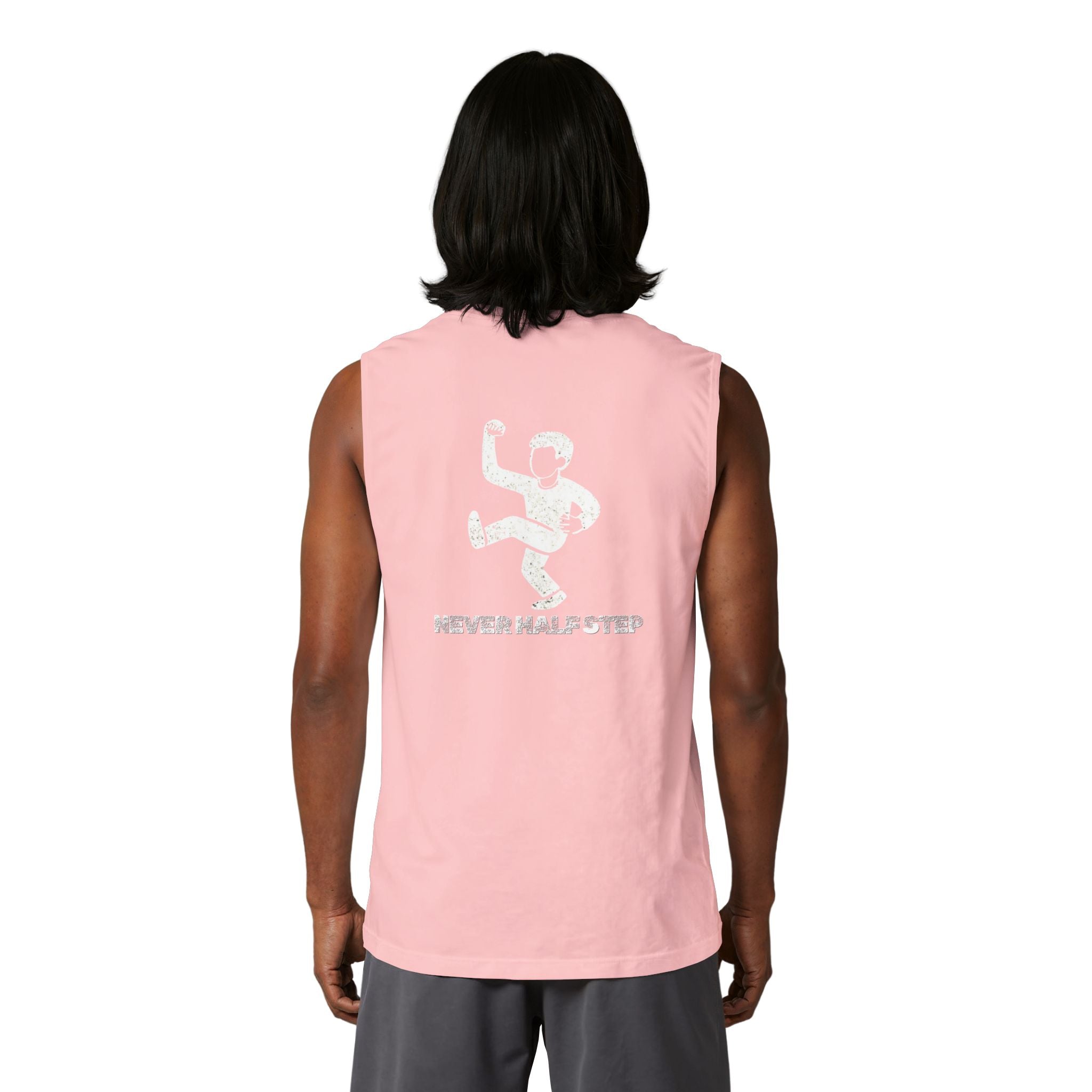 Empty State 'Never Half Step' Muscle Tank | Graphic Athletic Tank Top