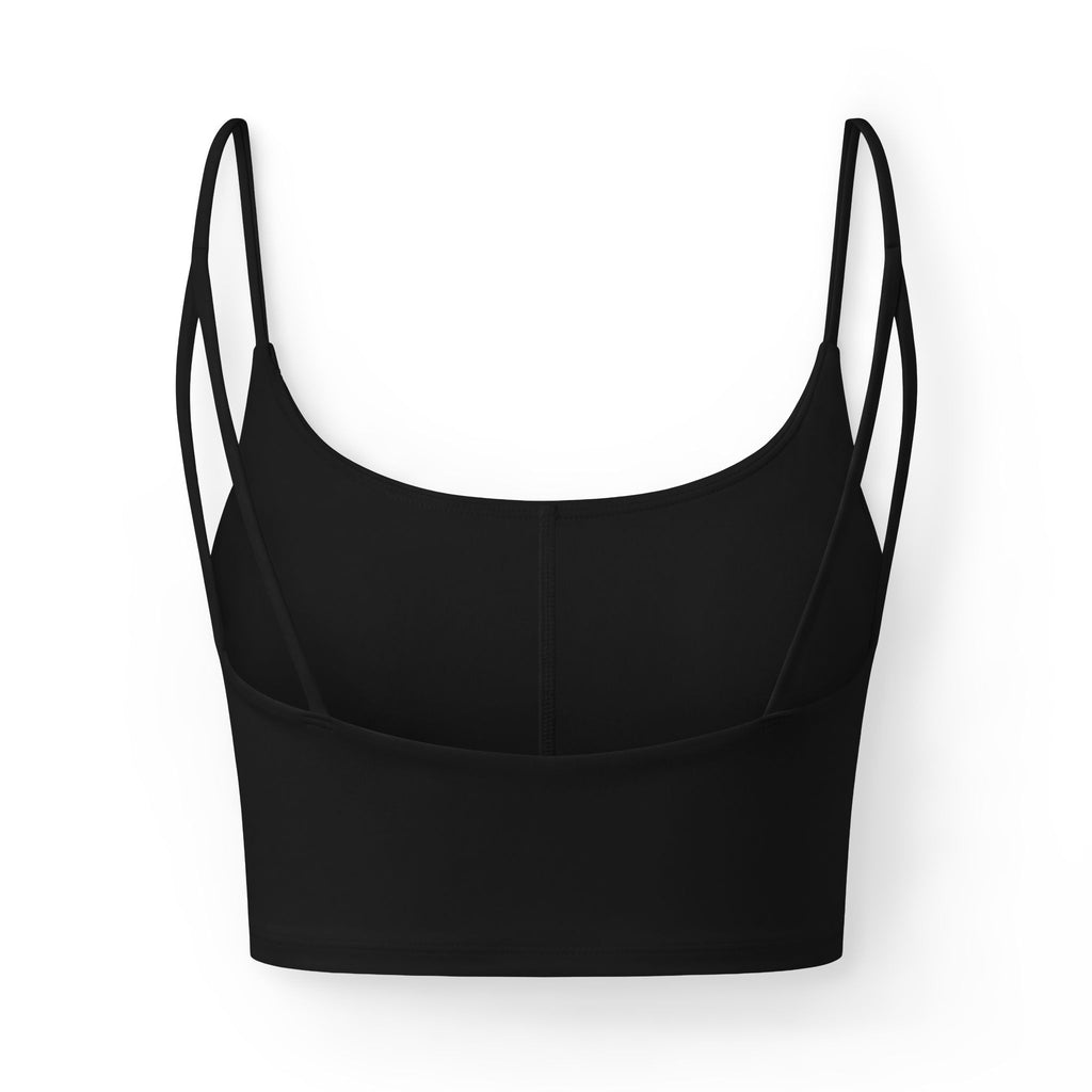 Luxe Crop Bra | ES 'Never Half Step' Minimal Graphic
