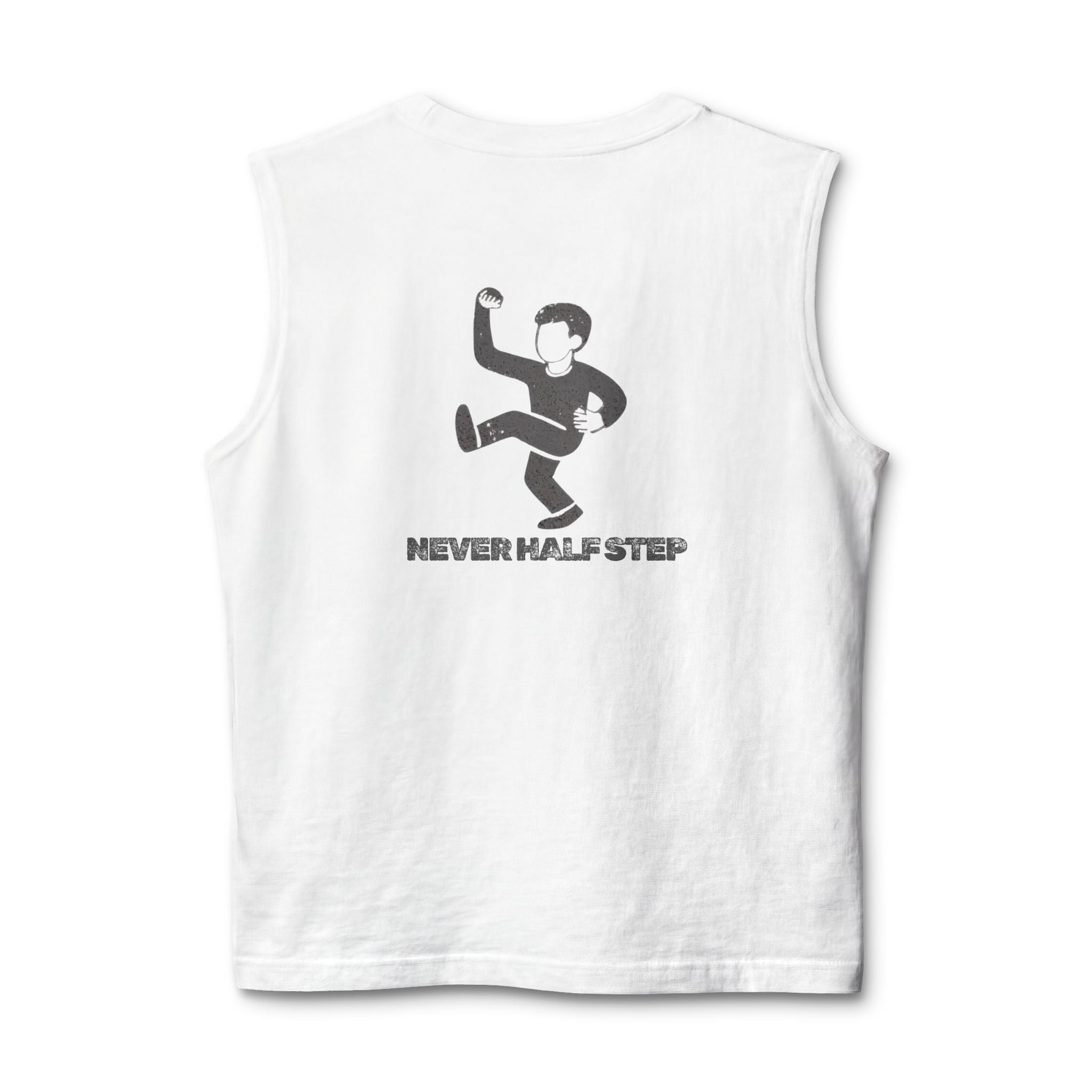 Empty State 'Never Half Step' Muscle Tank | Graphic Athletic Tank Top