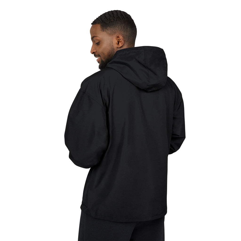 Empty State Packable Anorak Jacket | Minimal White Logo Windbreaker