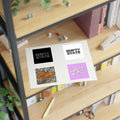 Sticker Sheet Empty State Logo | Camouflage, Pastel Pink, Black & White
