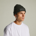 Empty State Cuff Beanie | Embroidered Text Knit Hat