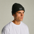 ES 'Never Half Step' Cuff Beanie | Embroidered Text Knit Hat