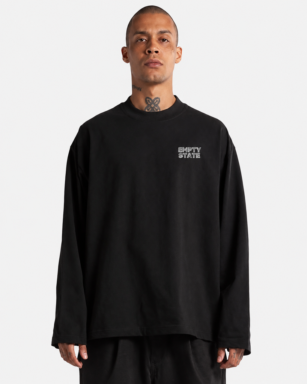 Empty State 'Never Half Step' Long Sleeve Tee | Garment-Dyed Vintage Streetwear