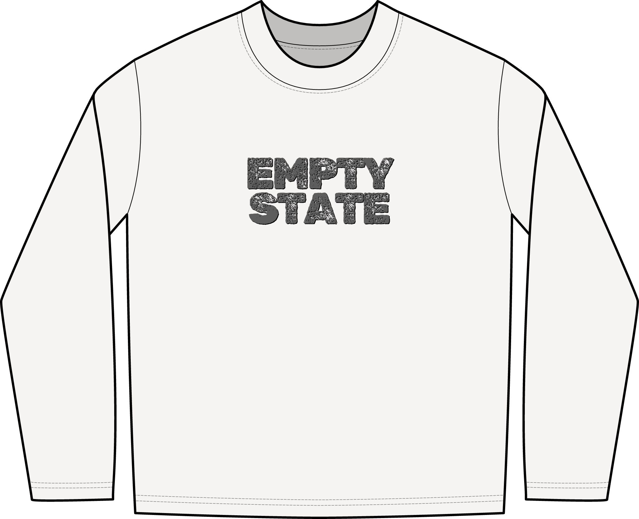 Empty State Long Sleeve Tee | Garment-Dyed Vintage Streetwear