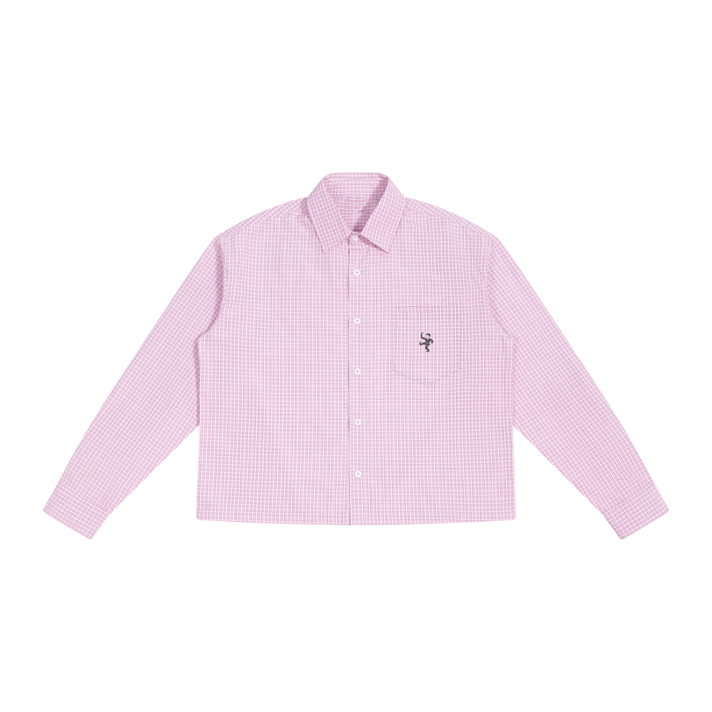 Empty State Unisex Boxy Plaid Long Sleeve Shirt