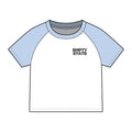 Empty State 'Never Half Step' Raglan Baby Tee | Graphic Women's Micro Rib Tee