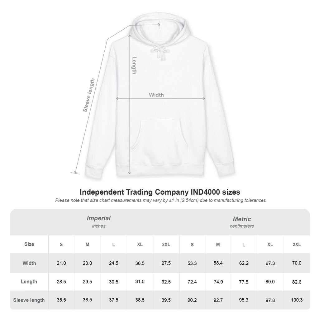 Empty State 'Never Half Step' Hoodie | Distressed Text Graphic Hoodie