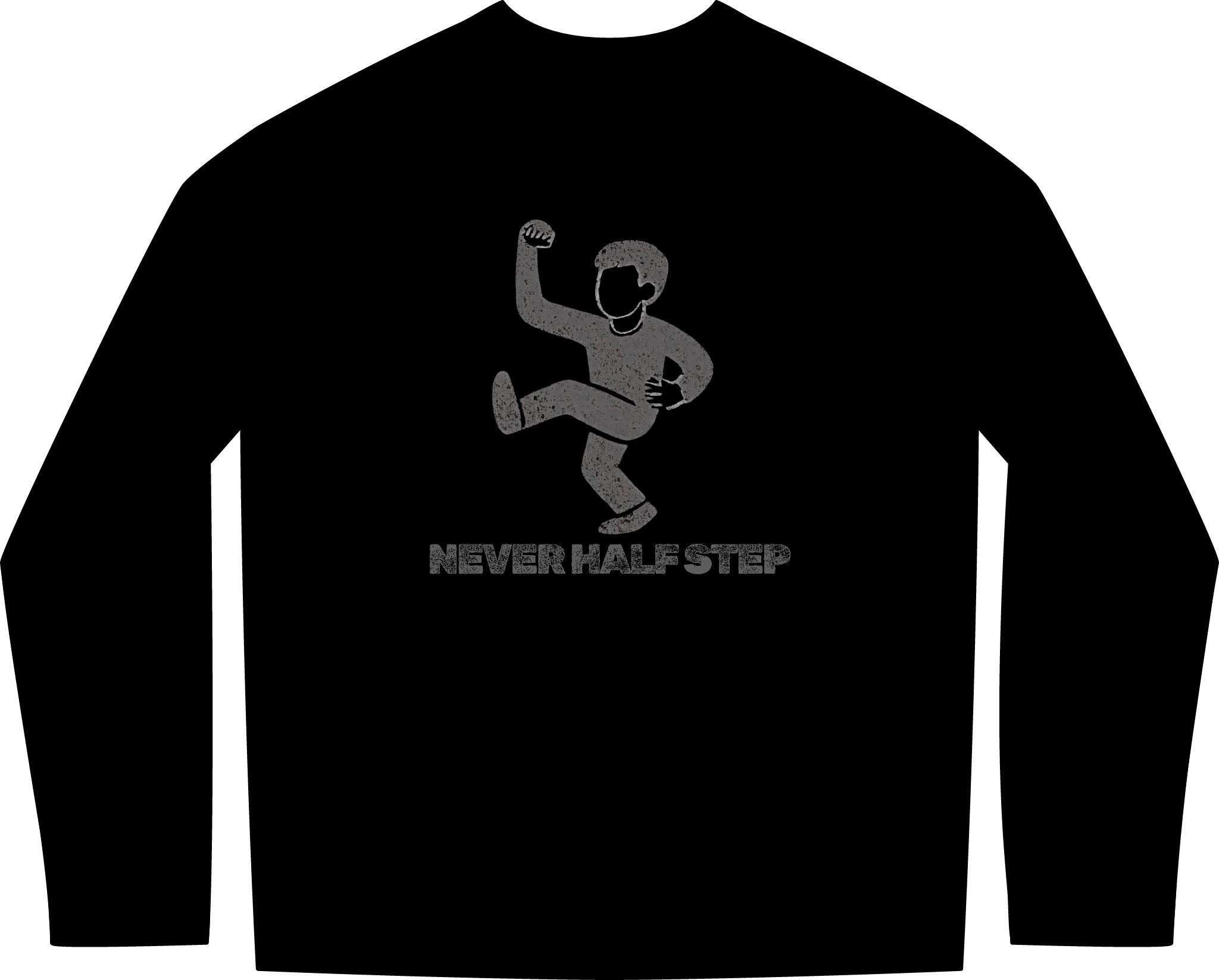 Empty State 'Never Half Step' Long Sleeve Tee | Garment-Dyed Vintage Streetwear