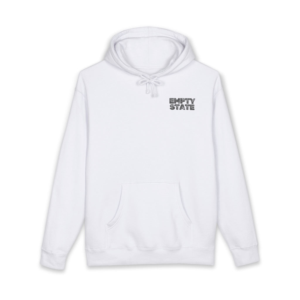Empty State 'Never Half Step' Hoodie | Distressed Text Graphic Hoodie