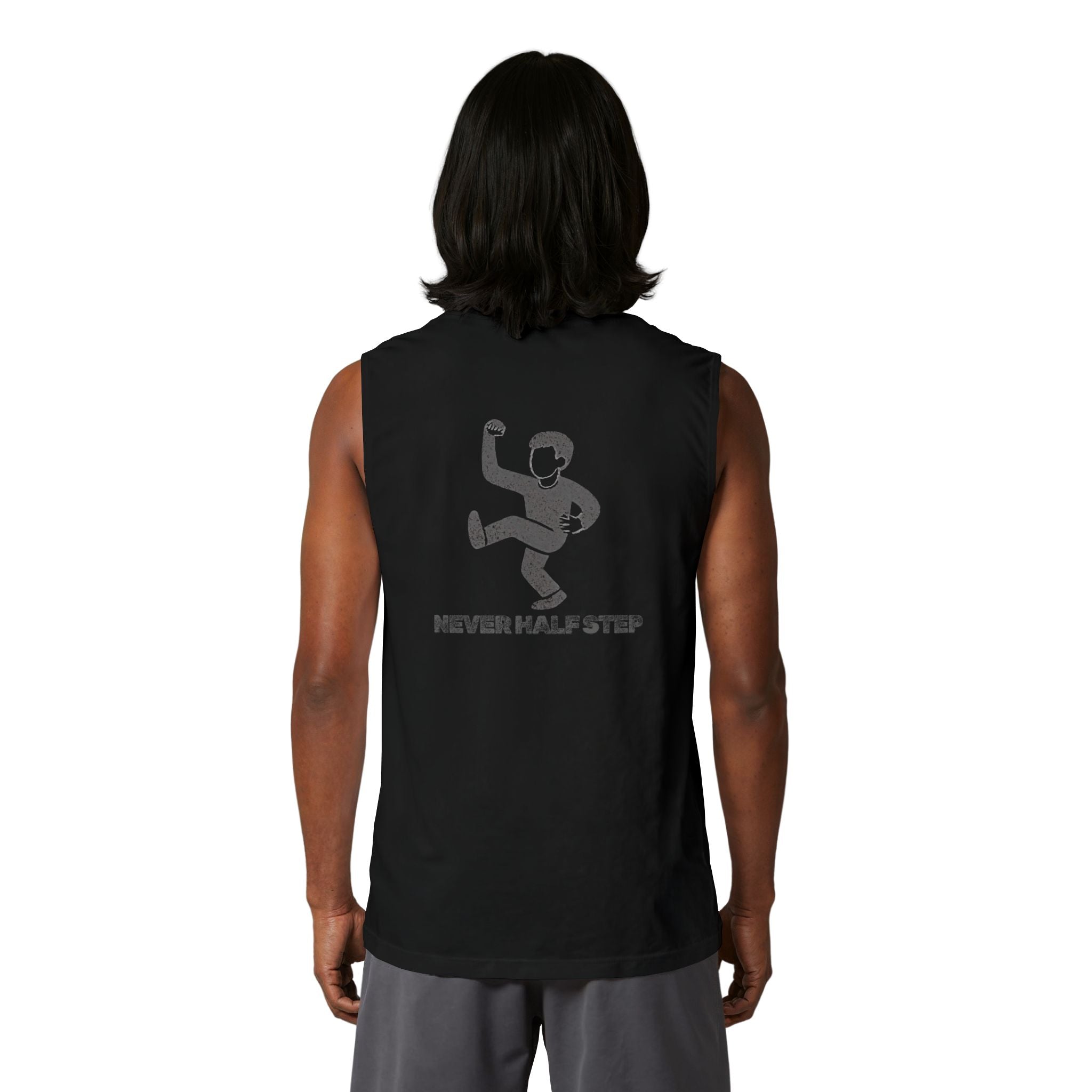 Empty State 'Never Half Step' Muscle Tank | Graphic Athletic Tank Top