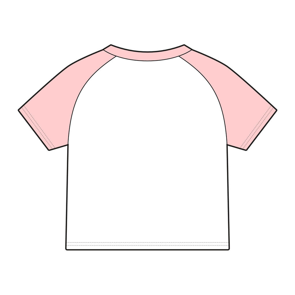 ES 'Never Half Step' Raglan Baby Tee | Women's Micro Rib Tee