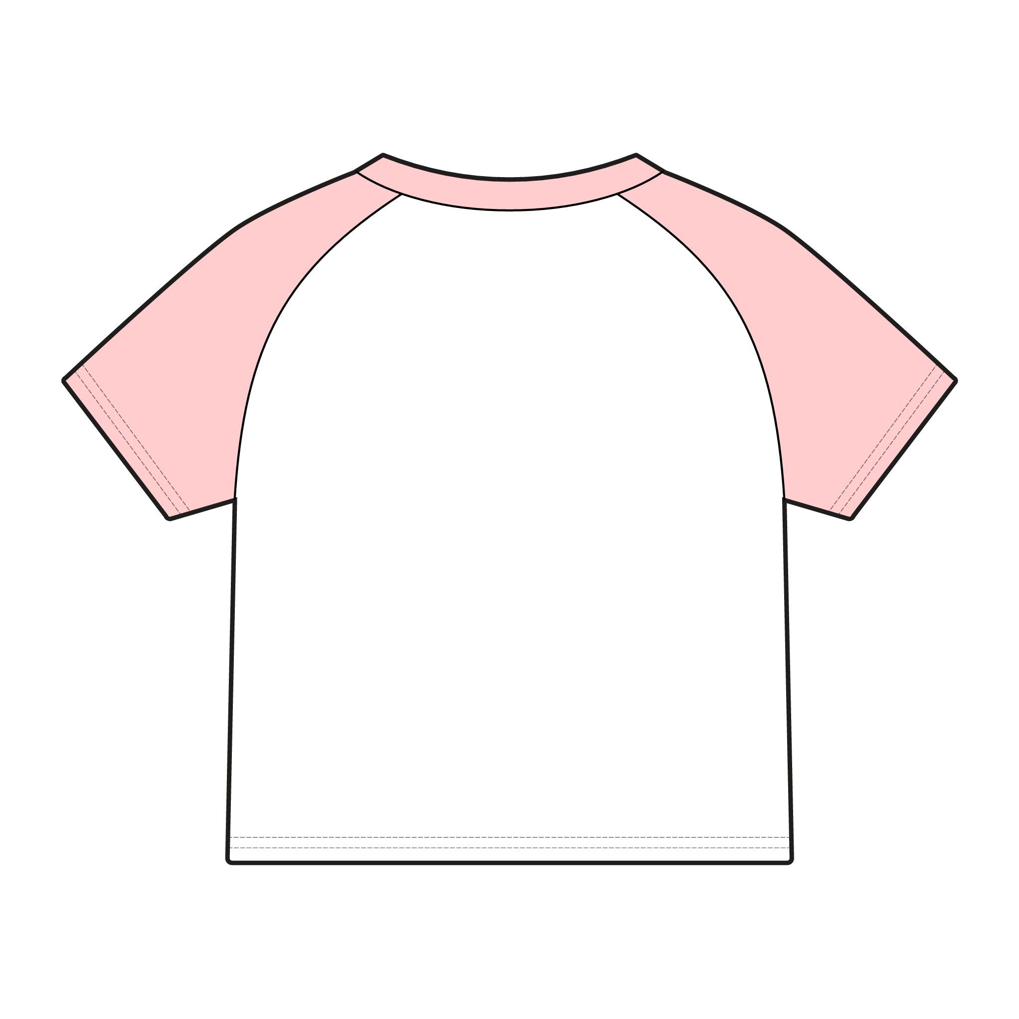 ES 'Never Half Step' Raglan Baby Tee | Women's Micro Rib Tee