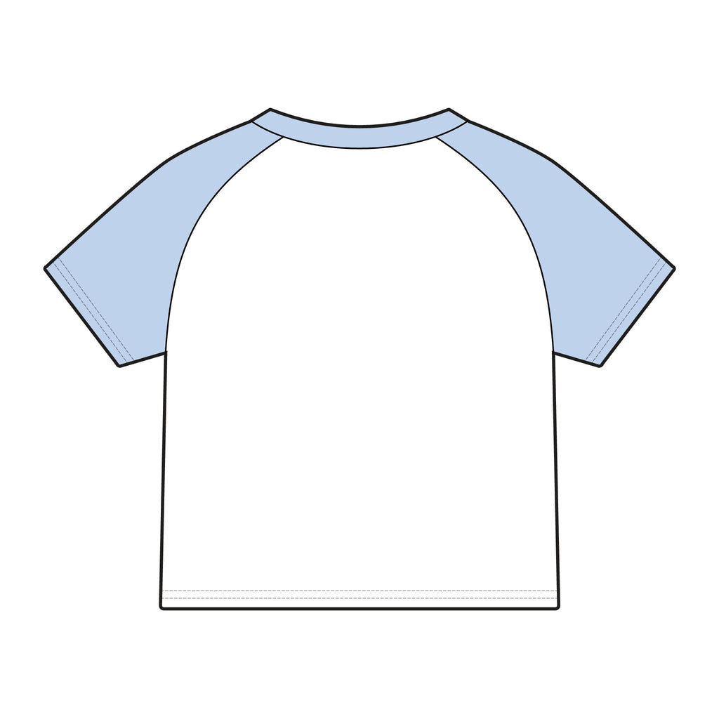 ES 'Never Half Step' Raglan Baby Tee | Women's Micro Rib Tee