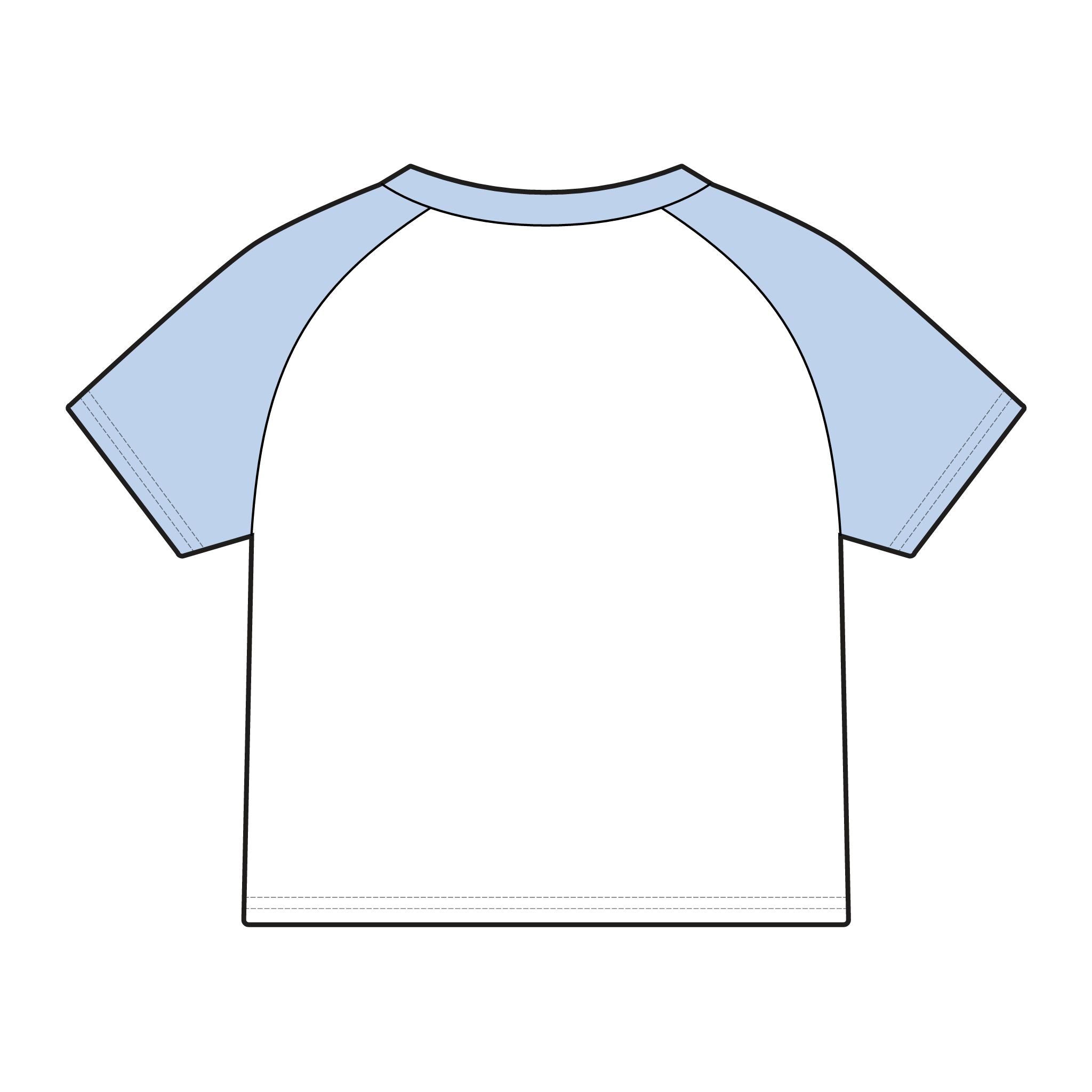 ES 'Never Half Step' Raglan Baby Tee | Women's Micro Rib Tee