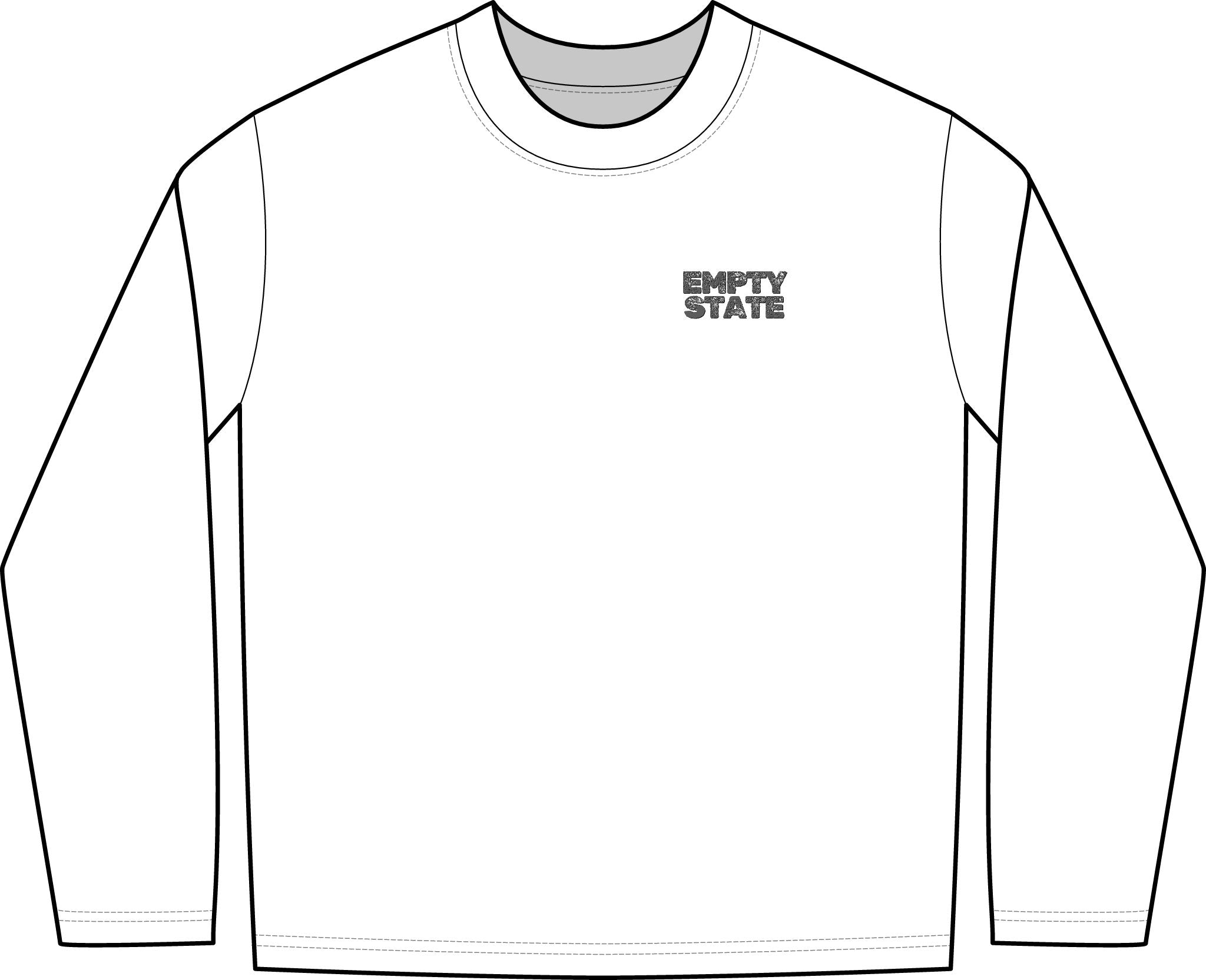 Empty State 'Never Half Step' Long Sleeve Tee | Garment-Dyed Vintage Streetwear