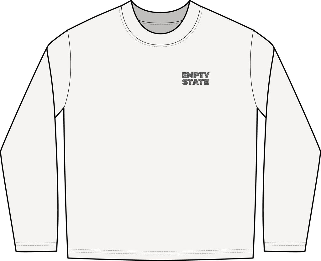 Empty State 'Never Half Step' Long Sleeve Tee | Garment-Dyed Vintage Streetwear