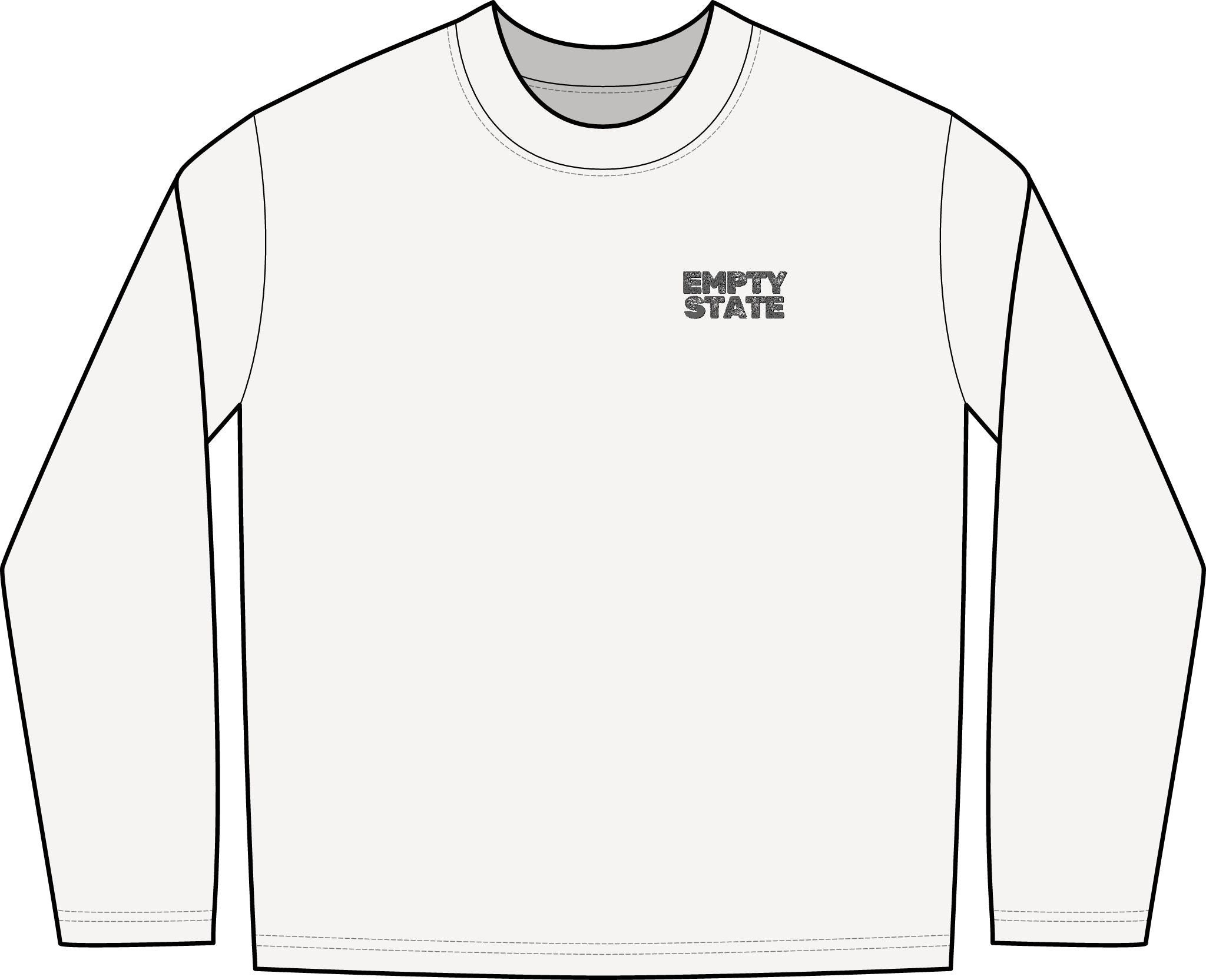 Empty State 'Never Half Step' Long Sleeve Tee | Garment-Dyed Vintage Streetwear