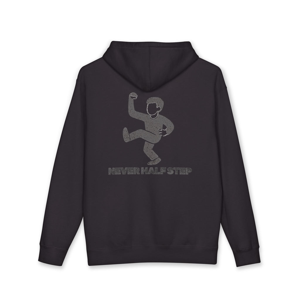 Empty State 'Never Half Step' Hoodie | Distressed Text Graphic Hoodie