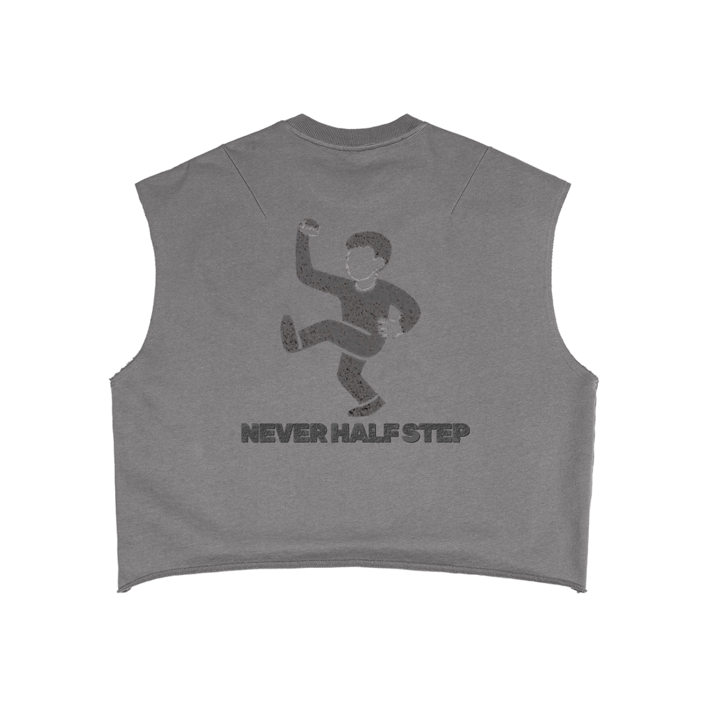 'Never Half Step' French Terry Boxy Tank Top