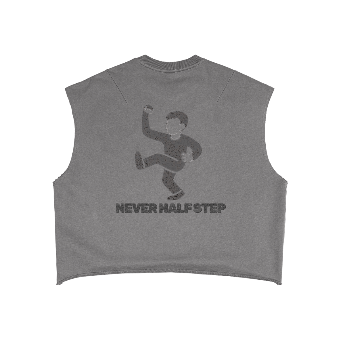 'Never Half Step' French Terry Boxy Tank Top