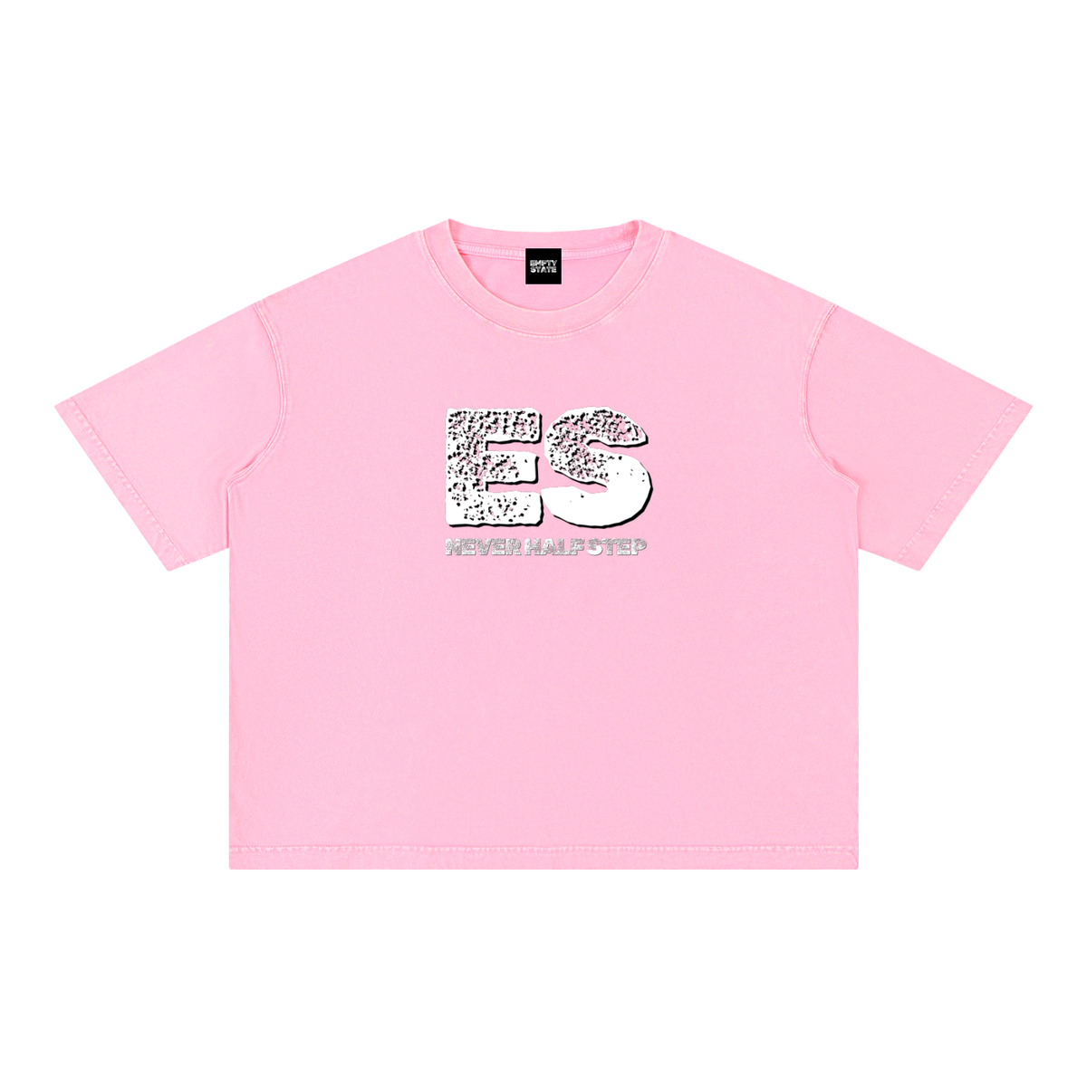 ES Logo Mineral Wash Boxy Cotton T-Shirt