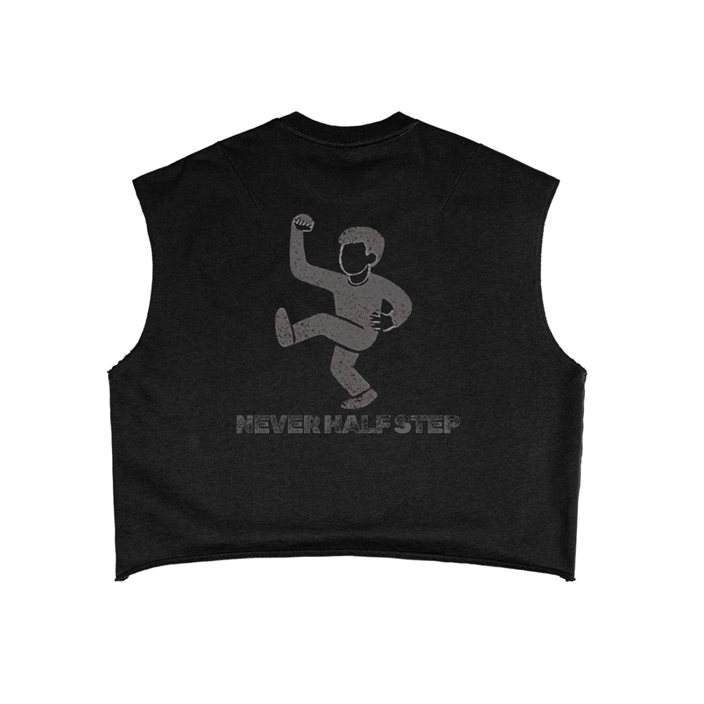 'Never Half Step' French Terry Boxy Tank Top