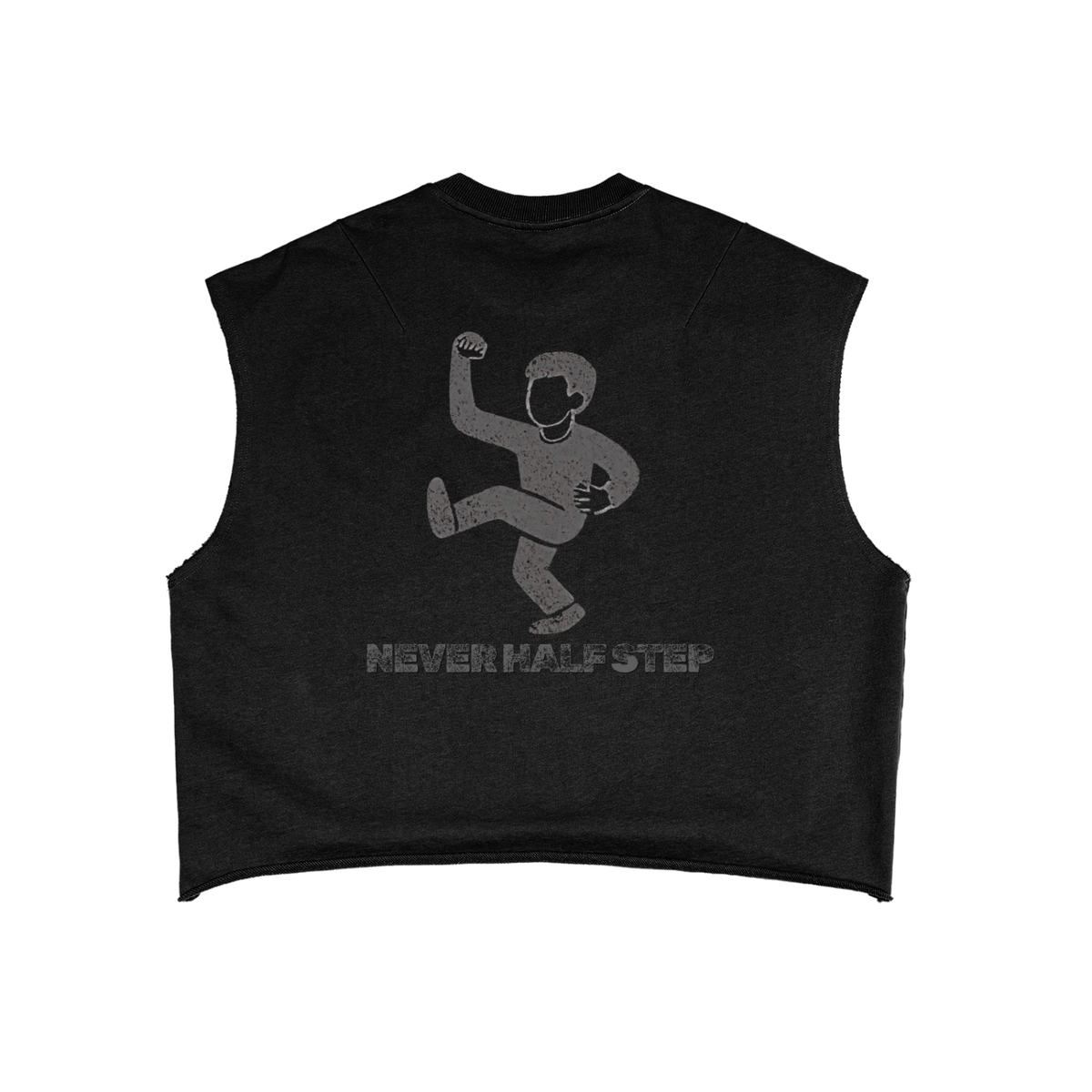 'Never Half Step' French Terry Boxy Tank Top