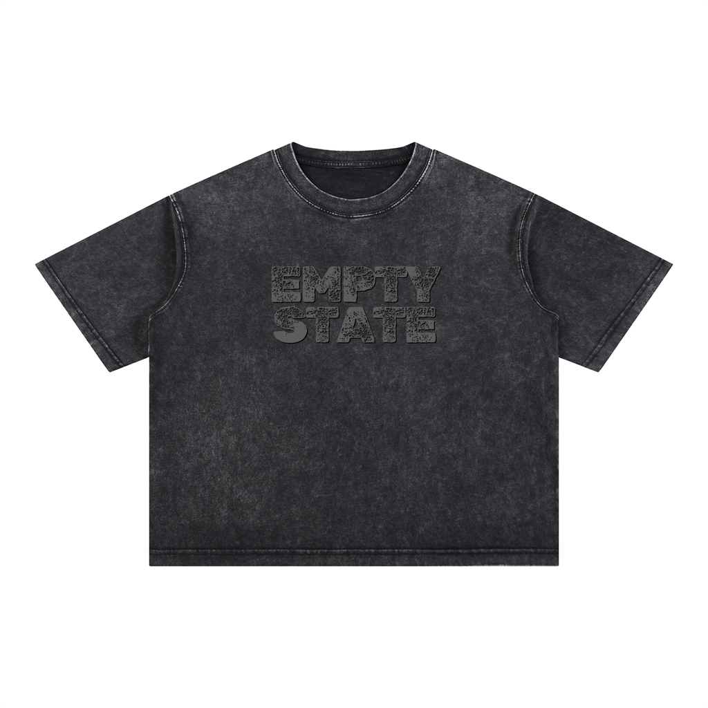 Empty State Mineral Wash Boxy Cotton T-Shirt
