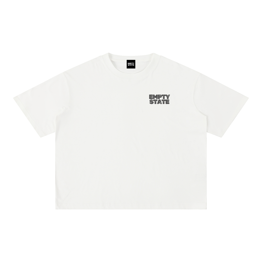 'Never Half Step' Mineral Wash Boxy Cotton T-Shirt